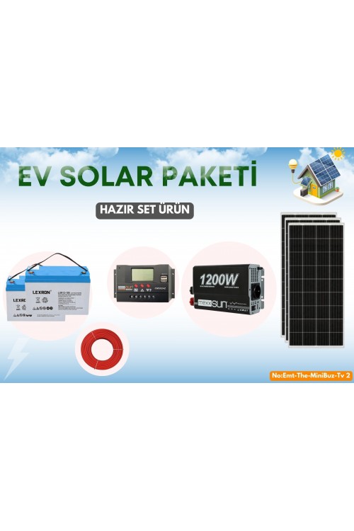 Güneş Enerji Sistemleri Yaz Kış Kullanım Solar Paket